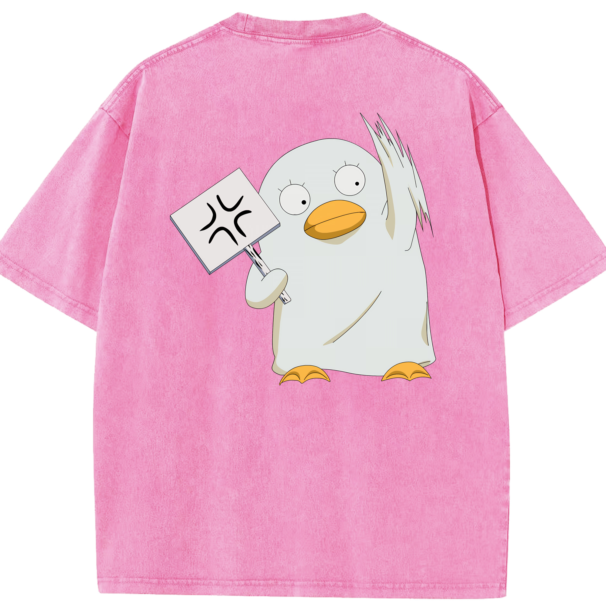 （画像用） ぎんたま 坂田銀時（さかたぎんとき） 神楽 志村新八（しむら しんぱち） GINTAMA Sakata Gintoki Kagura Shimura Shinpachi 綿100% ヴィンテージ風 半袖Tシャツ（背面プリント）